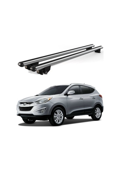 Kanca Hyundai Tucson 2004-2015 Uyumlu Gri Kilitli Ara Atkı 110cm Port Bagaj Tavan Barı