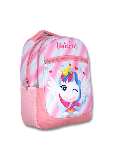 Cennec Üç Gözlü Pembe Renkli Sevimli Unicorn Kız Çocuk İlkokul Ok