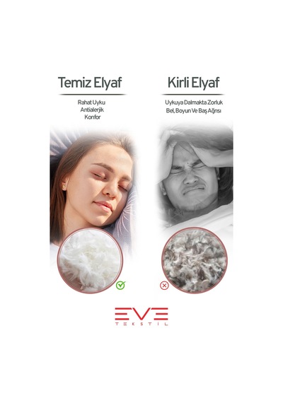Eve Tekstil 6 Adet Throw Serisi Antialerjik %100 Silikon Elyaf Dolgulu Kırlent Iç Kare Yastık 45x45cm 350gr Beyaz