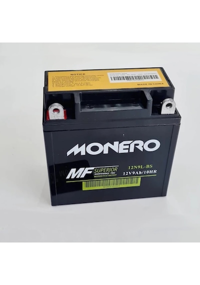 Monero Akü 12n9l-bs 12v9ah Dik Tvs Apache Rtr 150 180 200