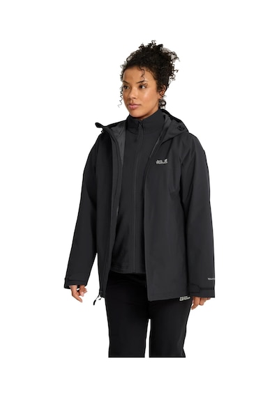 Jack Wolfskin Moonrise 2 3in1 Kadın Mont C-jaca66361b30v37 Siyah