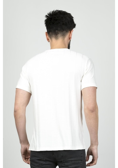 Cazador B.yaka K.kol Erkek T-shirt 4161 Ekru Ekru