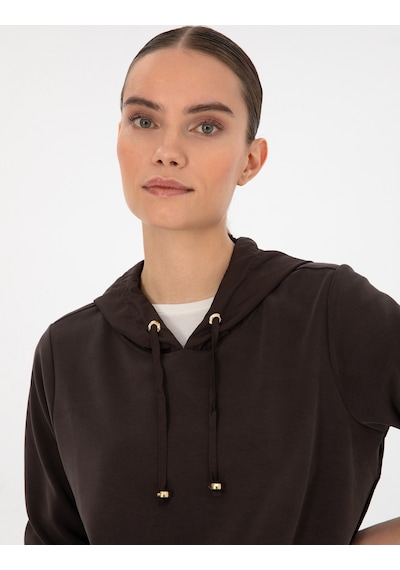 Pierre Cardin Kadın Kahverengi Sweatshirt 50314041-vr029 Kahverengi