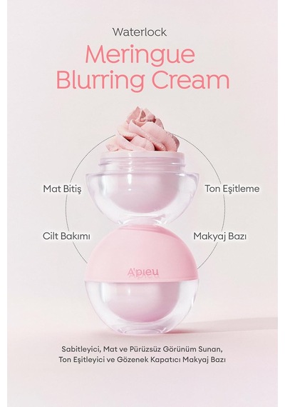 Lexroo Blur Etki Sunan Ton Eşitleyici Sabitleyici Mat Makyaj Bazı Apıeu Waterlock Meringue Blurring Belirtilmemiş
