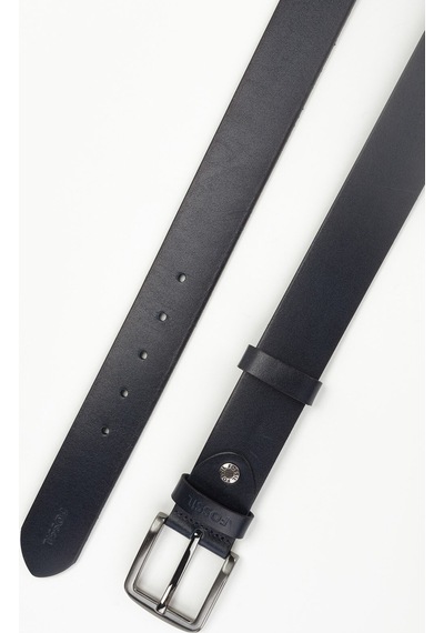 Fossil %100 Hakiki Deri 4 Cm Vegetal Spor Kemer Lacivert Lacivert