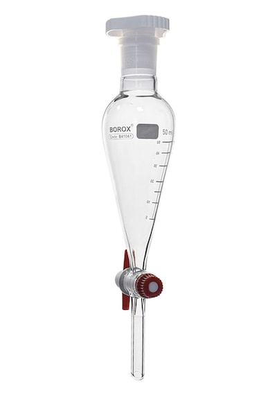 Borox Cam Ayırma Hunisi 50 Ml - Konik Tip