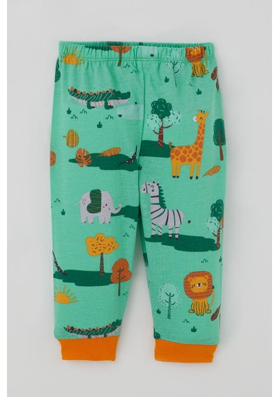 Breeze Erkek Bebek Pijama Takımı Safari Temalı Sevimli Hayvancıklar Desenli Önden Çıtçıtlı 4 Ay-1 Yaş, Yeşil Breeze Erkek Bebek Pijama Takımı Safari Temalı Sevimli Hayvancıklar Desenli Önden Çıtçıtlı 4 Ay-1 Yaş, Yeşil