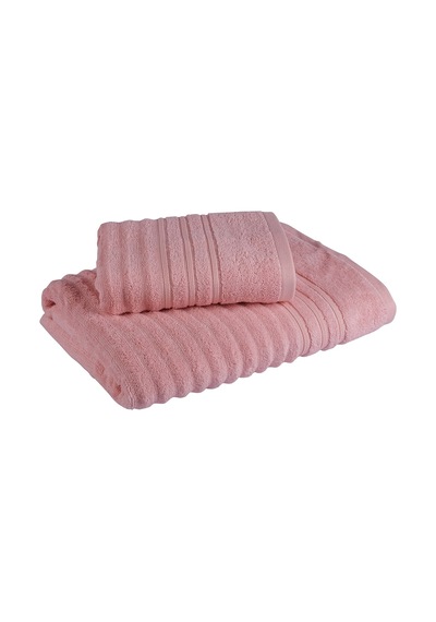 Fialka Long Twist Dalgalı Havlu Pembe 80x150