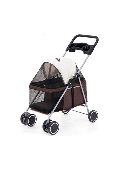 Royalist Dtc-807 Katlanabilir Kedi Köpek Arabası Kahverengi 80x50x103 Cm 294-57007.02