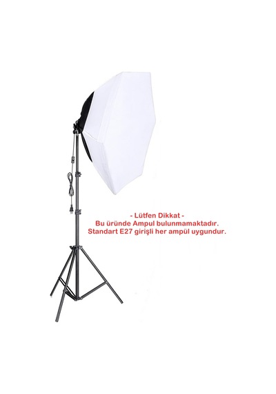 Ürün , Reklam , Stüdyo , Youtube , Vlog , Tiktok , Canlı Yayın Vb İçin 70cm Octagon Softbox Led Sürekli Işık