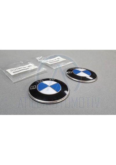 2 x BMW Z SERİSİ Z4 E85 E86 ÇAMURLUK ARMASI LOGO 82MM SET