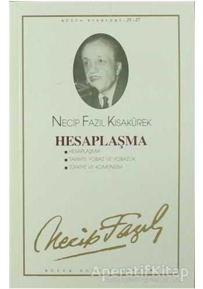 Büyük Doğu Yayınları Hesaplaşma Necip Fazıl Kısakürek