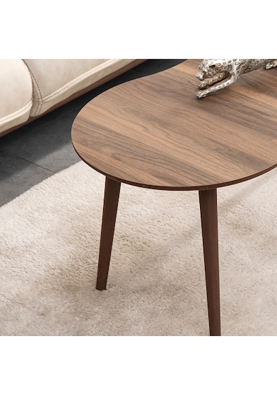 Vovvahome Moon Mdf Ahşap Orta Sehpa - Ceviz