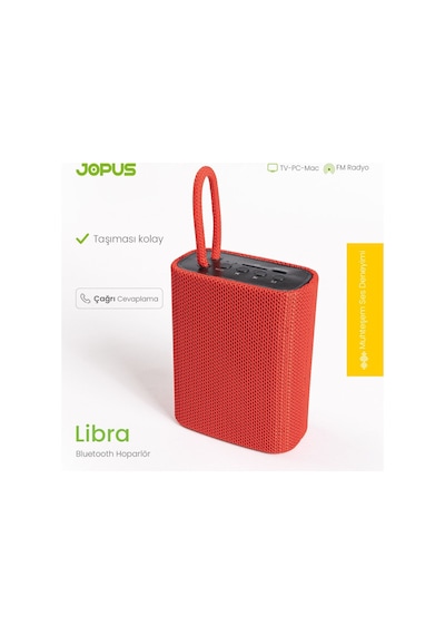 Jopus Libra Askılı Taşınabilir Radyolu Bluetooth Hoparlör