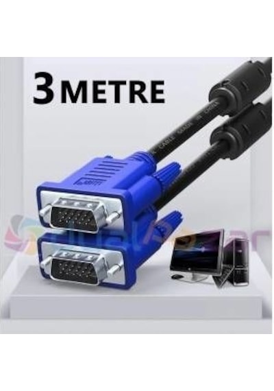 3 Metre Vga Kablo