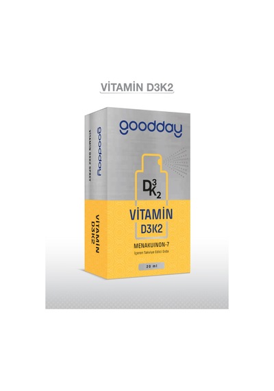 Goodday Vitamin D3 K2 1000 Iu D3 + K2 20 Μg 20 Ml Sprey Yeni Ambalaj Takviye Edici Gıda
