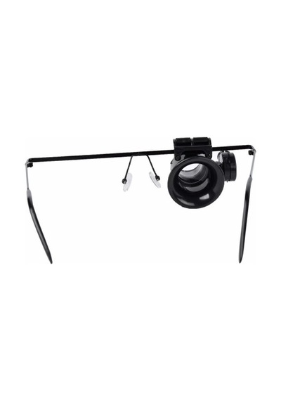 Gözlük Model 20x16mm Optik Lens Led Işık Monoküler Büyüteç