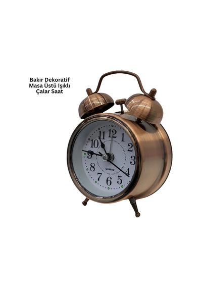 Drnds Bronz Metal Masa Saati