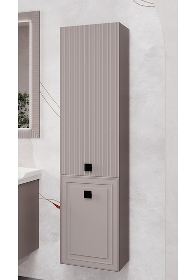 Denko Hana 40 Cm Bej Banyo Boy Dolabı Sahra Denko Hana 40 Cm Bej Banyo Boy Dolabı Sahra
