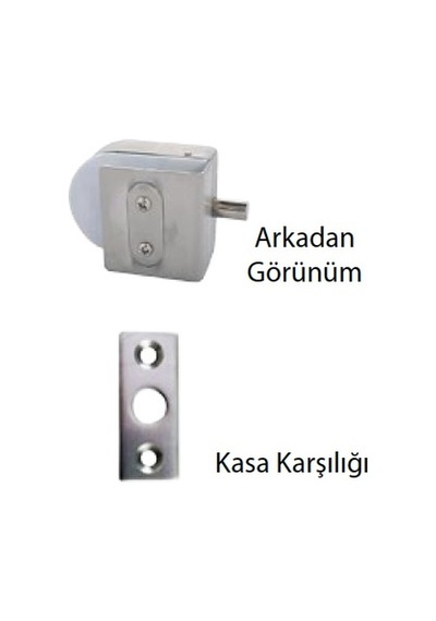 Anahtarlı Geçme Kilit Camda Delik Gerektirmez