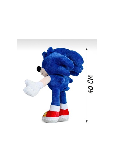 Sonic Peluş Oyuncak Büyük Boy 40 Cm Lacivert