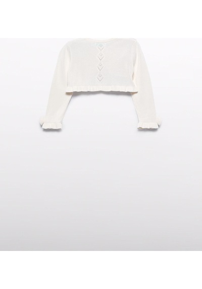 Abel & Lula Mayoral Abel Lula Kız Bebek Olive Bolero Krem