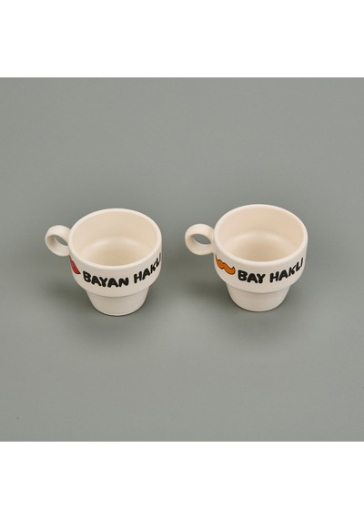 Paltoo Tasarım Bay Haklı Ve Bayan Haklı 2'li Espresso Fincanı - Renkli - 90 Ml Çok Renkli