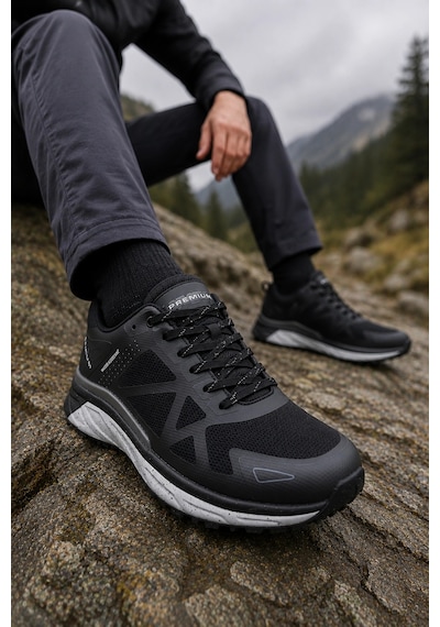 In Step Peakrunner Erkek Siyah Hiking Ayakkabısı Outdoor Trekking Ve Kamp Ayakkabısı- Su İtici Özellikli In Step Peakrunner Erkek Siyah Hiking Ayakkabısı Outdoor Trekking Ve Kamp Ayakkabısı- Su İtici Özellikli