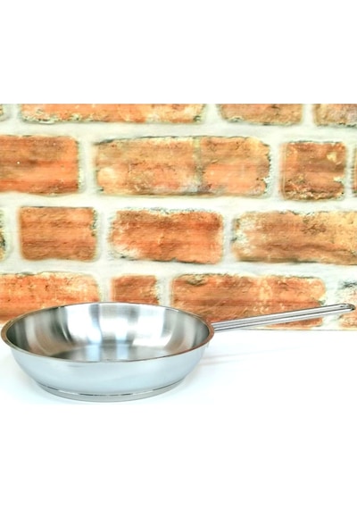 Kapsül Tabanlı Çelik Tava - Yumurta Tavası - Kızartma Tavası- Metal Saplı - 22 Cm