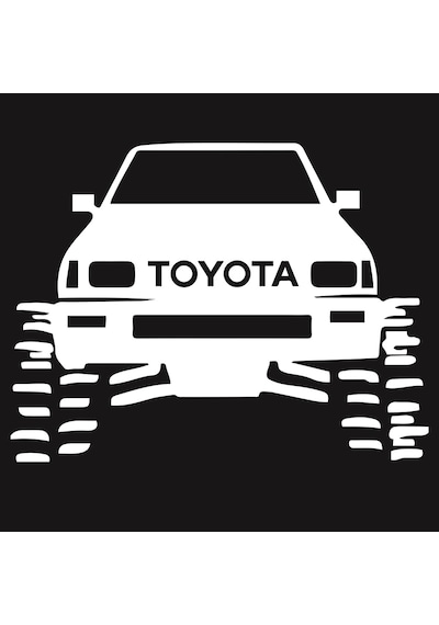 4X4 Toyota Sticker Toyota Off Road Sticker 4X4 Araba Sticker