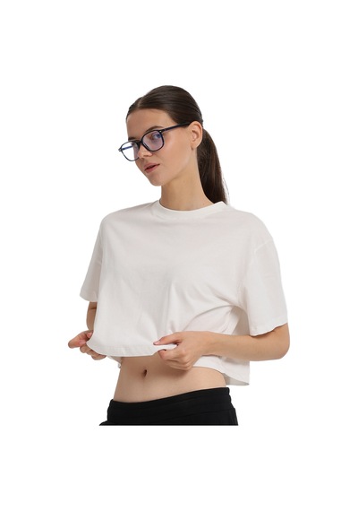 Sportive Sedona Cropped Kadın Beyaz Günlük Stil T-shirt 25kk1034-kbyz 1776524 Beyaz