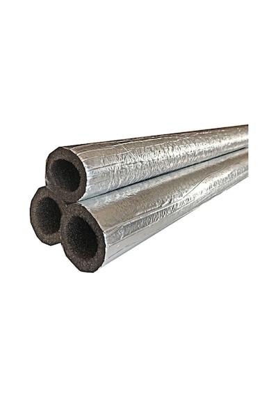 Ygt Ambalaj 4 Metre 28/10 Mm Alüminyum Folyolu İzole Boru Kılıfı