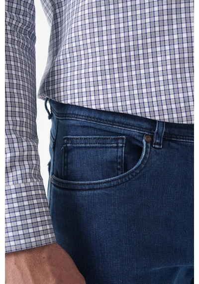 Bisse Erkek 5 Cepli Yıkamalı Jean Denim Pantolon Açık Lacivert Pnj25k25202 38 A.lacivert