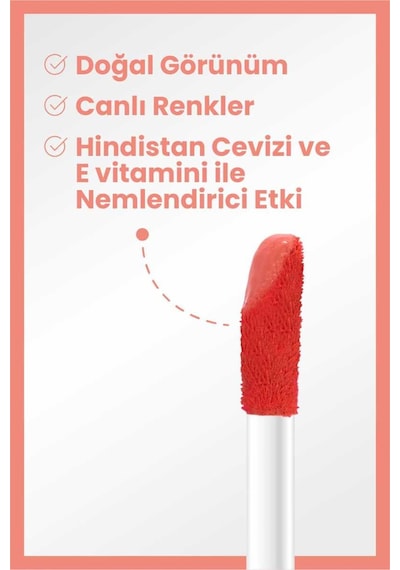 Sweet Kiss Dudak Parlatıcı Yağ No: 04 & Smart Cheek Likit Allık No: 104 + Mini Ruj Makyaj Seti Pink