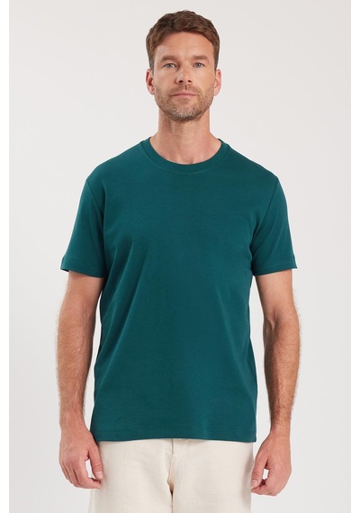 Tudors Unisex Relax Fit Rahat Kesim %100 Pamuk Yumuşak Dokulu Hafif Kalın Yeşil Bisiklet Yaka Tişört-34940 Yeşil Tudors Unisex Relax Fit Rahat Kesim %100 Pamuk Yumuşak Dokulu Hafif Kalın Yeşil Bisiklet Yaka Tişört-34940 Yeşil