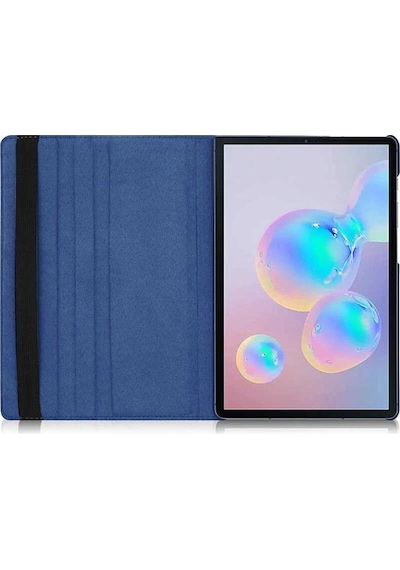 Samsung Uyumlu Galaxy Tab S6 T860 Zore Dönebilen Standlı Kılıf-Siyah