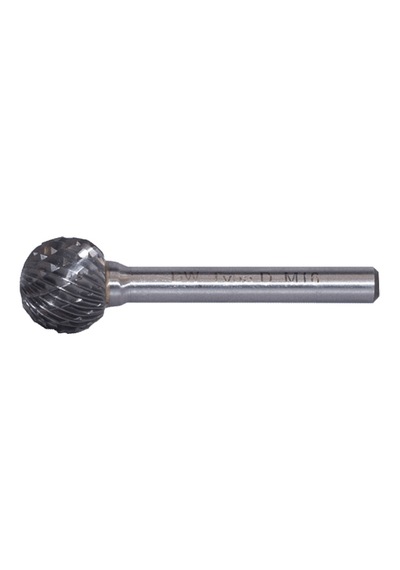 Dwcarbide D Tipi Yuvarlak Misket Başlı Karbür Kalıpçı Frezeleri 3.0 X 3mm Komple Karbür