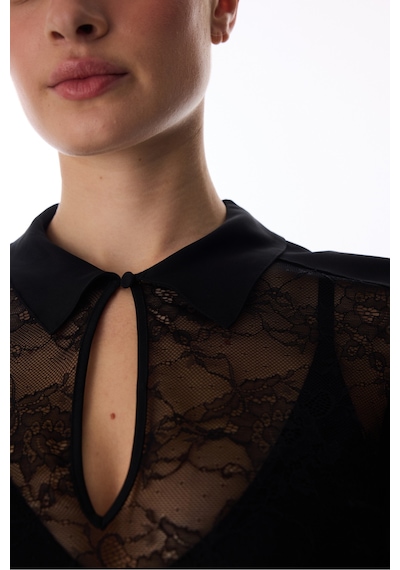 Penti Siyah Lace Tişört