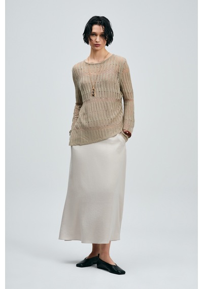 Lufian Lace Kadın Kazak Vizon Vizon 121090043100430 Vizon