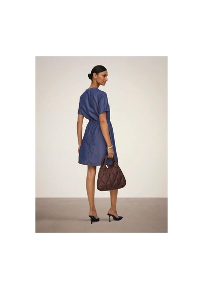 Jdy Elbise Jdyjasper S/s Dress Wvn Dark Blue Denim