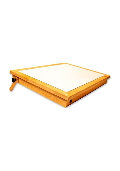 Naturel Kayın Yüksek Işıklı Led Eskiz Ve Çizim Masası 40x60 Cm