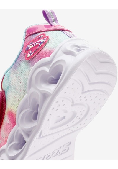 Skechers Heart Lights - Lovin Reflection Küçük Kız Çocuk Pembe Işıklı Spor Ayakkabı 302693n Pktq Pembe