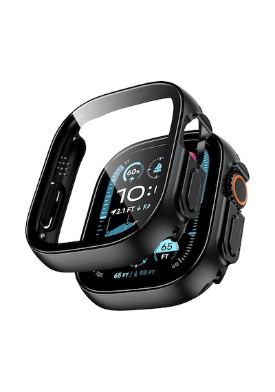 Forzacase Apple Uyumlu Watch  Ultra 3 49mm İle   Önü Kapalı Ekran Korumalı Sert Rubber Kılıf - Fc015