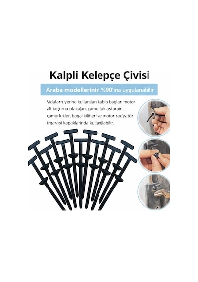 Çok Amaçlı Tamir Klipsi Cırt Kelepçe Akıllı Sekman Dayanıklı Plastik Kablo Bağı 50 Adet