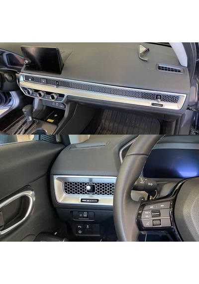 Oled Garaj Honda Civic Göğüslük Kaplama 4 Parça Silver 2022
