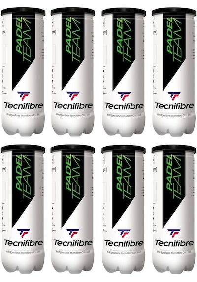Tecnifibre Padel Team 3'lü 8 Kutu Padel Topu Çok Renkli