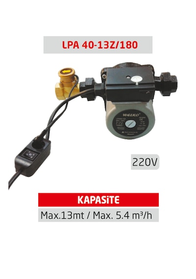 Welko Lpa 40-13z/180 Güneş Enerjisi Basınç Arttırıcı Pompa