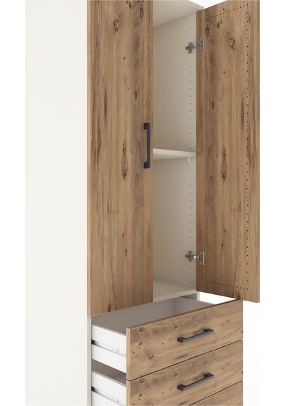 Hyperion Dolap 2 Raflı 3 Çekmeceli 2 Kapaklı 60x44x182 Aytaşı... Aytaşı