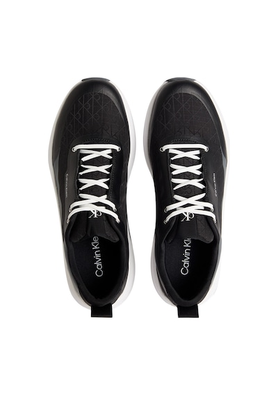 Erkek Chunky Runner Laceup Mix Aop Ayakkabı Ym0ym0145601f Siyah