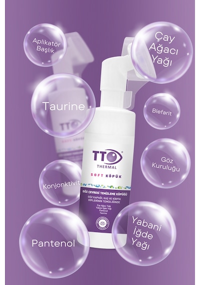 Tto Soft Aplikatörlü Göz Çevresi Temizleme Köpüğü 150 ML